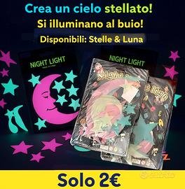 Stelle e Luna Luminose Cameretta Bambini *NUOVE*