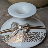 Elegante Bomboniera in Ceramica – Vasetto oro