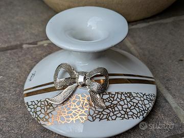 Elegante Bomboniera in Ceramica – Vasetto oro