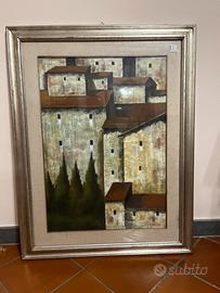 Dipinto originale Sauro Tiselli “Borgo Toscano”