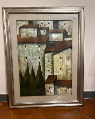 Dipinto originale Sauro Tiselli “Borgo Toscano”