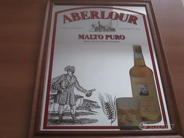 SPECCHIO PUBBLICITA' ABERLOUR - ANNI 80 - BELLO!!!