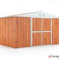 Box lamiera deposito Acciaio 403x269 fin legno