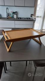 Vassoio #tavolo breakfast vintage in legno. Attenz