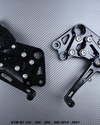 Pedane arretrate KTM RC 125 250 390 2014 - 2021