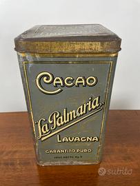 Scatola Latta cacao pubblicitaria Palmaria Vintage