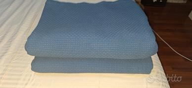 COPRILETTO BLU ZUCCHI SINGOLO/UNA PIAZZA E MEZZO