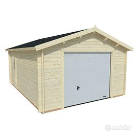 GARAGE DI LEGNO DANUBE 410x530X281h portone sez.