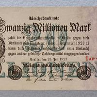 Banconota Germania 20 Milioni di Marchi 1923