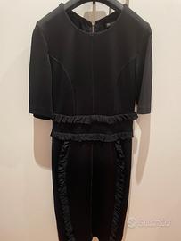 Abito nero longuette Cristinaeffe elasticizzato