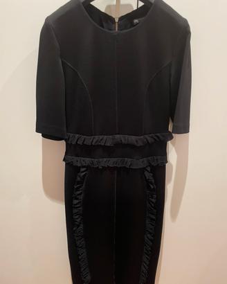 Abito nero longuette Cristinaeffe elasticizzato