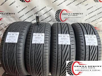 4 PNEUMATICI 215/55 R16 UNIROYAL ESTIVE 90%