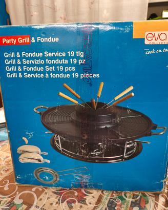  grill e servizio fonduta 