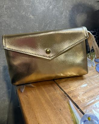 Pochette colore oro metallizzato Royal Beauty