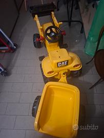 trattore ruspa con pedali