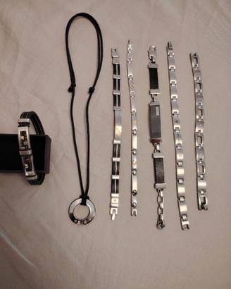 stock bracciali in acciaio uomo Sector