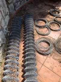 Rete a rombo per recinzione