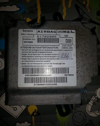 CENTRALINA AIRBAG FIAT 500 51782985
