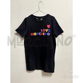 ABITO D MOSCHINO NERO 1/2M LOGO COLORATO