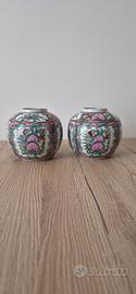 coppia vasi cinesi vintage faville rose