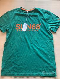 Maglietta Sun68 verde smeraldo