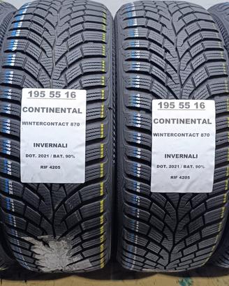 4 GOMME 195 55 16 CONTINENTAL INV RIF4205