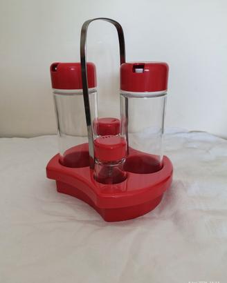 Set Abert Olio, Aceto, Sale e Pepe Vintage