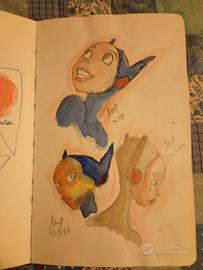 Sketckbook Moleskine con circa 100 disegni