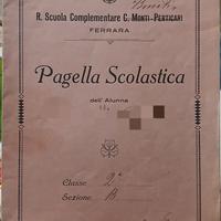 Pagella scolastica Regia Scuola Comp. 1927/1928