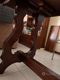 Tavolo fratino arte povera in legno
