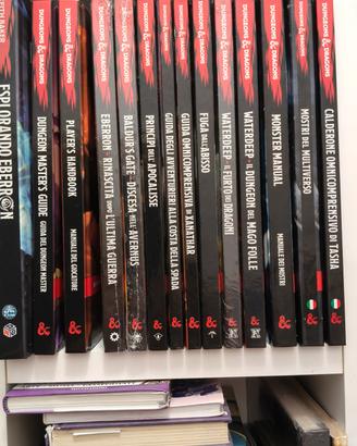 manuali dungeon and Dragons d&d 5e italiano