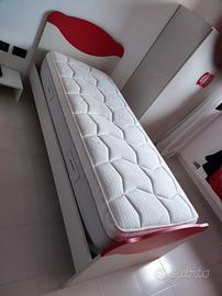 Letto e materasso singolo 80x 190x25