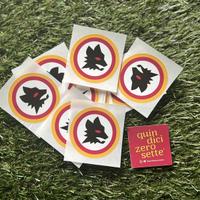 25 Stickers adesivi AS Roma “Lupetto”
