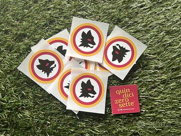 25 Stickers adesivi AS Roma “Lupetto”