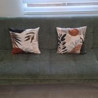 Divano letto 3 posti Verde