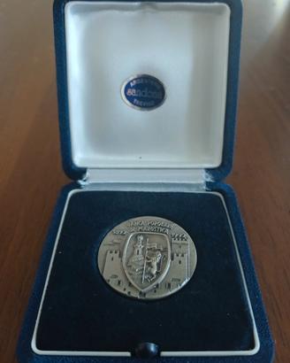 MEDAGLIA ARGENTO CENTENARIO BANCA P. DI MAROSTICA 