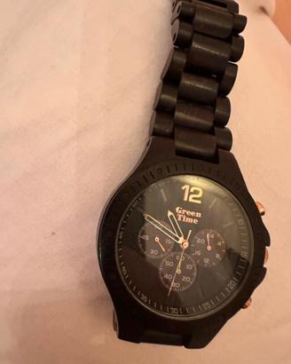 Orologio green time cinturino in bamboo