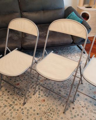 Set di 4 sedie pieghevoli da interno 