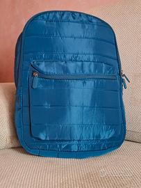 Zaino Minimal Trapuntato Satin Blu Avio/Ottanio 
