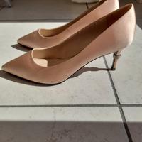 Decolleté Loriblu in raso rosa numero 37