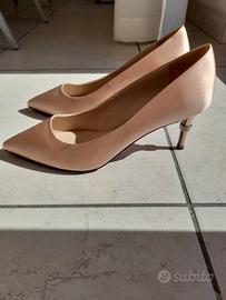 Decolleté Loriblu in raso rosa numero 37