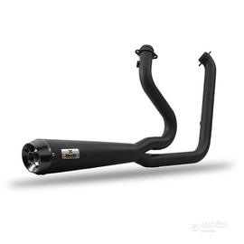 Scarico Malparidos 2-1 Nero Omologato Euro 3 Harle