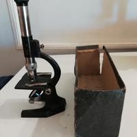 antico microscopio portatile raro