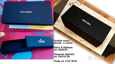 SCATOLE PICCOLE: D&G, NAZARENO GABRIELLI, PRADA