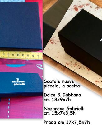 SCATOLE PICCOLE: D&G, NAZARENO GABRIELLI, PRADA
