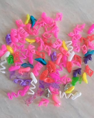 Lotto accessori collezione scarpe borse barbie