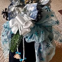 Sacchetto velluto blu