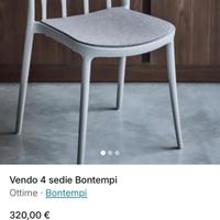 Set 4 sedie indoor ed outdoor