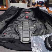 Tuta Moto Dainese in pelle nera divisibile 50