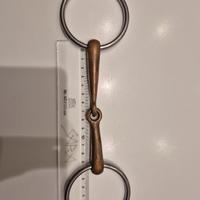 Imboccatura filetto snodato in rame 13 cm